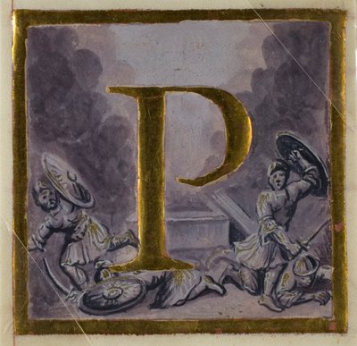 合唱曲集から復活の頭文字 "P "を歴史化 作： Unknown artist