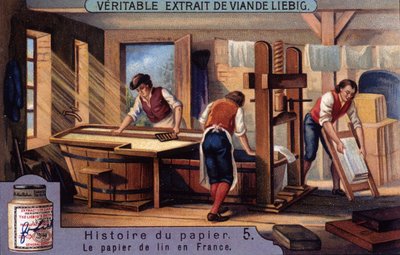 紙の歴史5.フランスのリネン紙リービッヒ・クロモリトグラフィー 作： Unknown artist