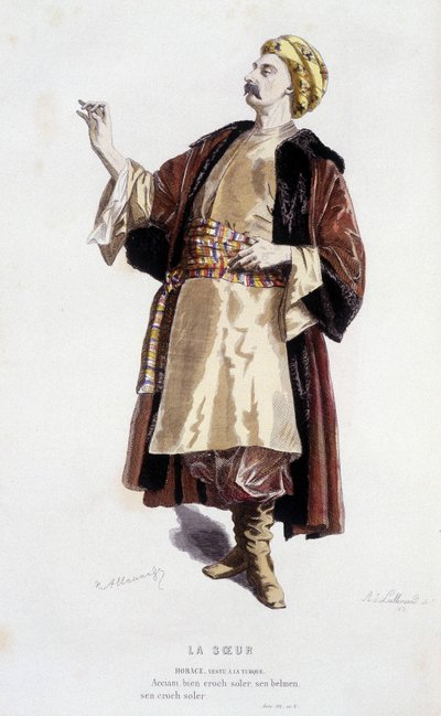 la soeur」（1647年、Jean de Routrou作）のホレスは、Edouard Fournierの「le theatre francais au 16 eme et 17 eme eque anterieur à Moliere」に収録されています。 作： Unknown artist