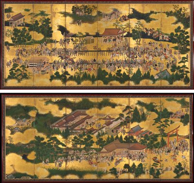 賀茂神社競馬 作： Unknown artist