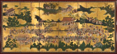 賀茂神社競馬 作： Unknown artist