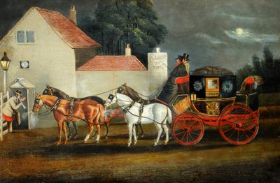 ハル・アンド・ロンドン・ロイヤル・メール・コーチ 1860年頃 油彩・キャンバス 作： Unknown artist