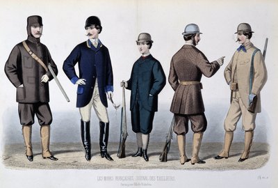 ハンティングスーツ、"Le Journal des tailors" 作： Unknown artist