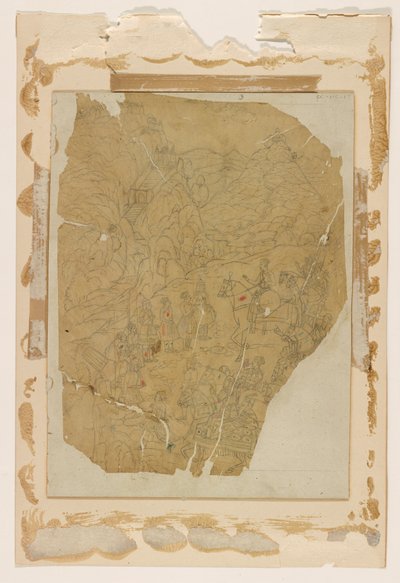 インドの写本; ムガル帝国、17 世紀 作： Unknown artist