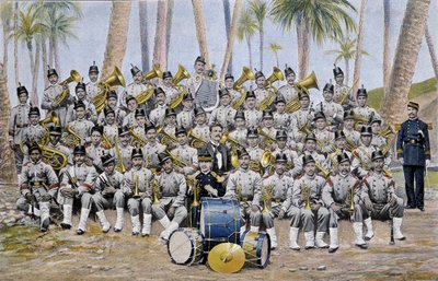 19世紀末のエクアドル共和国の歩兵隊。 作： Unknown artist