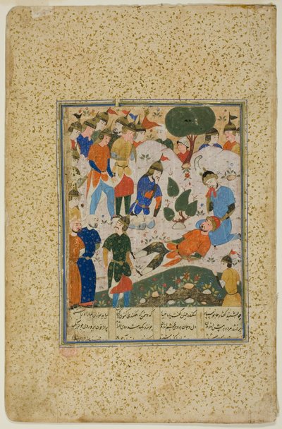 イスカンダル、瀕死のダリウスを慰める 作： Unknown artist