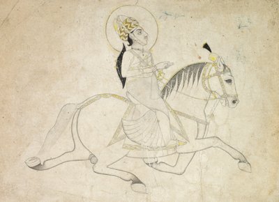 ジャイプールのジャイ シン III (r. 1818-1835) 乗馬 作： Unknown artist