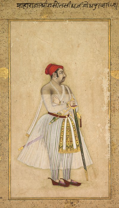 ジョードプルのジャスワント・シン (統治 1635 年 - 1678 年) 作： Unknown artist