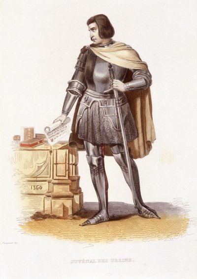 Jean Juvenal (or Jouvenel) des Ursins (1360 - 1431), French magistrate - in "Le Plutarque francais" Ed.Mennechet 作： Unknown artist