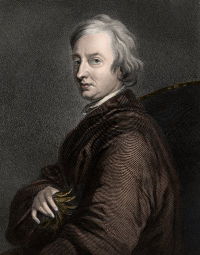 ジョン・ドライデン（1631-1700） - エングレーヴィング - 19世紀 作： Unknown artist