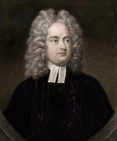 ジョナサン・スウィフト (1667-1745) - エングレーヴィング - 19世紀 作： Unknown artist