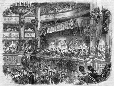 ロシア皇帝アレクサンドル2世(1818-1881)のパリへの旅。オペラガルニエでのガラプレゼンテーション。"L