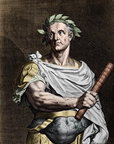 ユリウス・カエサル（紀元前101～44年）、ローマの政治家。 作： Unknown artist