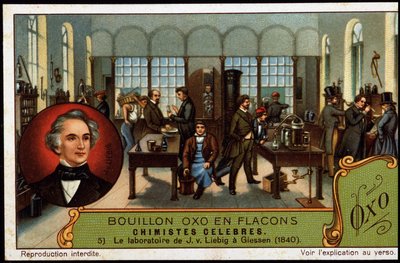 ユストゥス・フォン・リービッヒのギーセンの研究室（1840年 作： Unknown artist