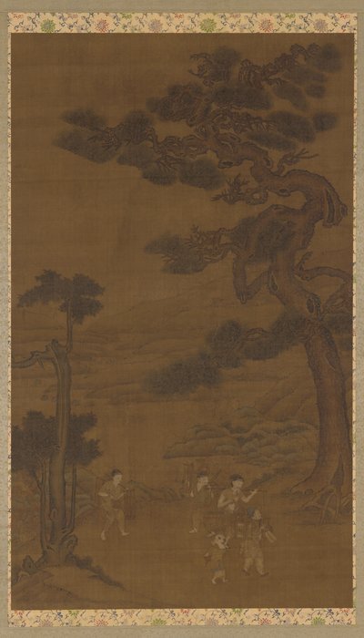 風景：大松の木の下の職人 作： Unknown artist