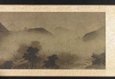 風景: 霧の中の山 作： Unknown artist