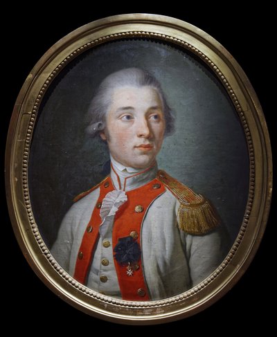 アルトワ歩兵連隊の中尉 1780年頃 （油彩・キャンバス 作： Unknown artist