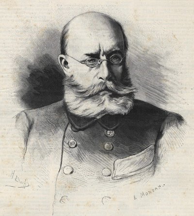 Louis Léon César Faidherbe (1818 - 1889) フランスの将軍であり植民地支配者、19世紀のエングレーヴィング。ビアンケッティ・コレクション 作： Unknown artist