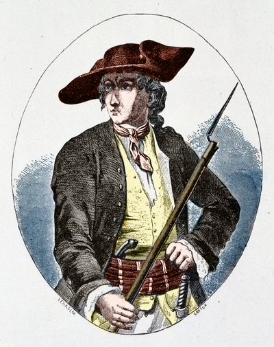ルイ・マンドリン（1725～1755） フランスの密輸業者 作： Unknown artist