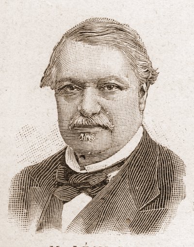 1895年のアカデミー・フランセーズのメンバー：レオン・セイ（1826-1896）の肖像（フランスの経済学者、政治家 作： Unknown artist