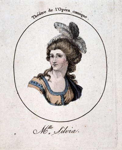 オペラ・コミックの女優、ミス・シルヴィア、n.d. 18 s. 作： Unknown artist