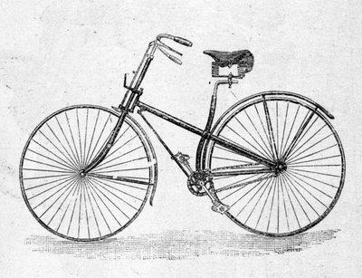 ストレートボディの自転車のモデル。 作： Unknown artist