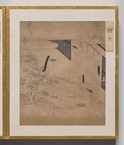 源氏物語絵帖 朝顔 作： Unknown artist