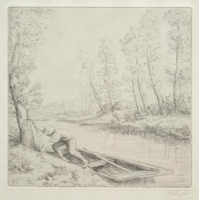 川の朝 作： Unknown artist