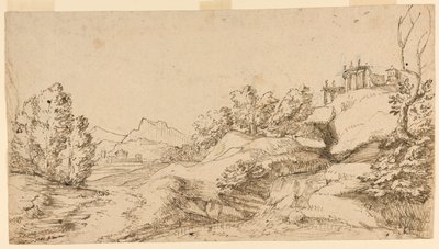 山岳風景 作： Unknown artist