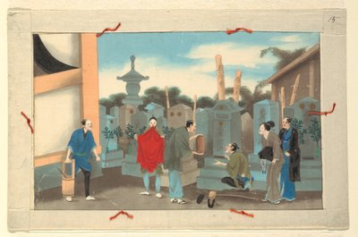 人の死と埋葬の 16 のシーンの 1 つ 作： Unknown artist