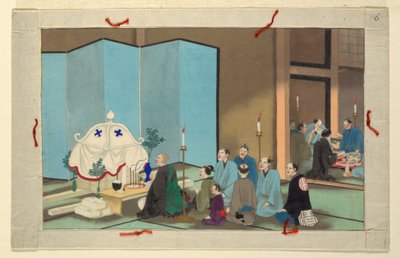 人の死と埋葬の 16 のシーンの 1 つ 作： Unknown artist