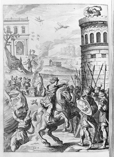 オヴィド（オヴィディウス） - 第15巻の挿絵 - （P. Ovidii Nasonis Metamorphose libri XV um notis TH. Farnabii.）Thomas Farnaby (Farnabia) (1575-1647)によるメモ。 作： Unknown artist