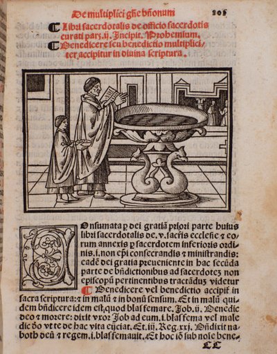 典礼書「Liber Sacerdotalis」（カステッリーニ著）のページ 作： Unknown artist