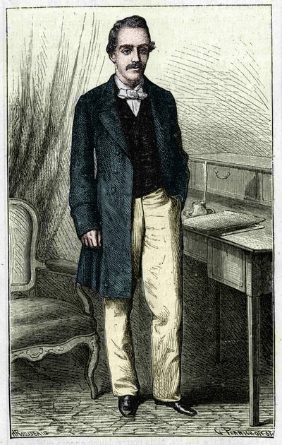 Paul du Chaillu（1837-1903）フランスの赤道直下のアフリカ探検家。 作： Unknown artist
