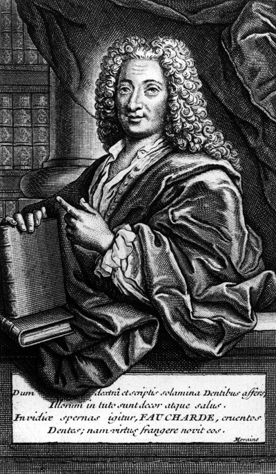 Pierre FAUCHARD (1678-1761) フランスの外科医、歯科医。 作： Unknown artist