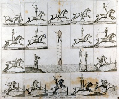 イギリスのボルタイガー、プライス氏の活躍を描いた19枚の版画プレート。1790年頃 作： Unknown artist