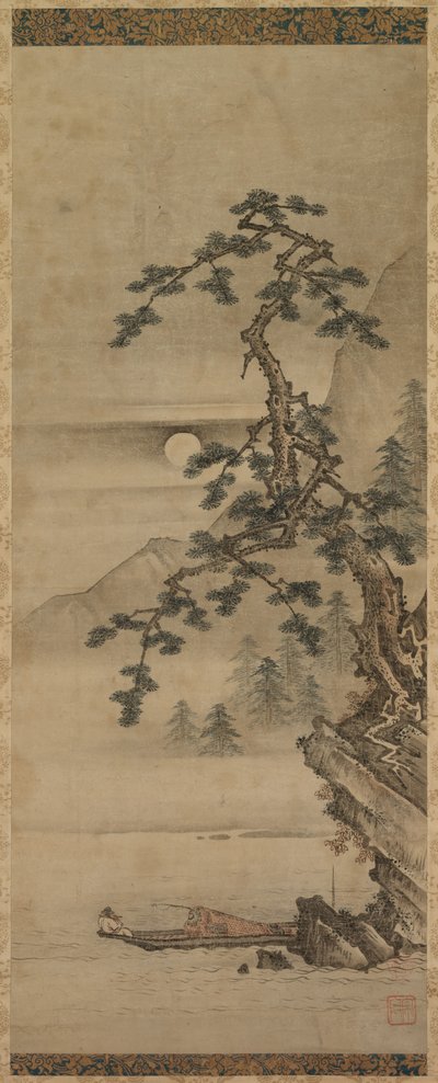 月明かりの下で笛を吹く 作： Unknown artist