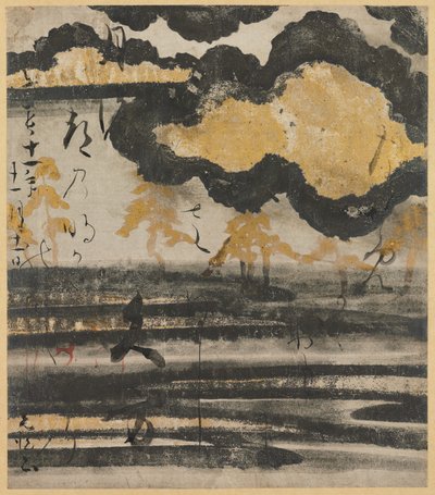 新古今和歌集 渚の松図絵札 作： Unknown artist