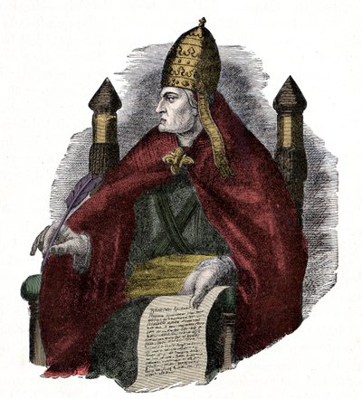 教皇グレゴリー大帝（Gregory the Great or Gregorio Magno or Gregorius Magnus）（590-604年）。 作： Unknown artist