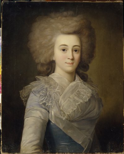 Elisabeth Alexandrovna Stroganova (1745-1831) の肖像 (Elisaveta A. Stroganova の肖像)。 匿名の絵画、キャンバスに油彩、1770 年頃。18 世紀のロシア美術、ロココ美術。 リージョナル アート ギャラリー、タンボフ (ロシア)。 作： Unknown artist