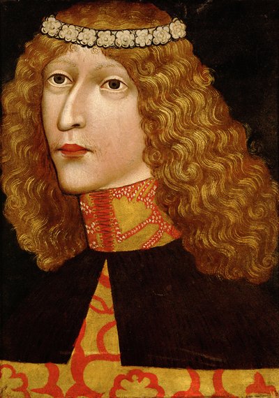 ハンガリー（1444～1457年）とボヘミア（1453～1457年）の王（ハプスブルク家のラディスラウス1世またはラディスラウス）であるラディスラウス5世（1440～1457年頃）の肖像（Anonymousによる 作： Unknown artist