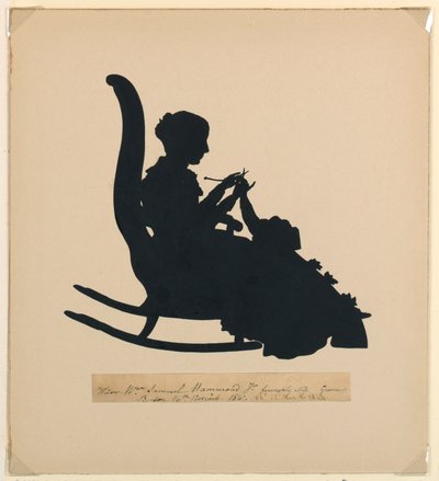 シルエットの肖像画 作： Unknown artist