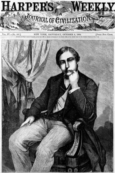 アルバート・エドワード・プリンス・オブ・ウェールズ（エドワード7世）（1841-1910）の肖像。1860年のHarper
