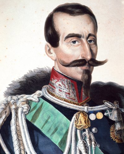 イタリアの将軍・政治家であるアルフォンソ・フェレーロ（ラ・マルモラ侯爵）の肖像（1804-1878 作： Unknown artist