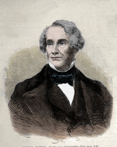アメリカの発明家サミュエル・フィンリー・ブリーズ・モース（1791-1872）の肖像。 作： Unknown artist
