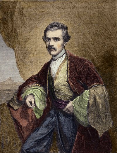 オーステン・ヘンリー・レイヤード（1817-1894）は、イギリスの旅行家・考古学者です。 作： Unknown artist