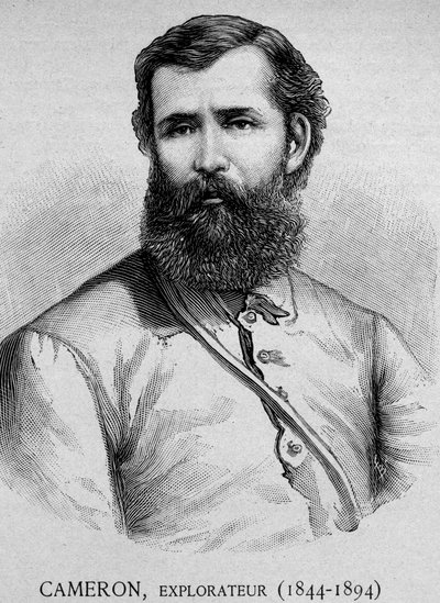キャメロン、エクスプローラー（1844 - 1894）の肖像 - グラビア19世紀 作： Unknown artist