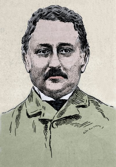 セシル・ジョン・ローズ（1853-1902）イギリスの実業家、植民地管理者の肖像。 作： Unknown artist