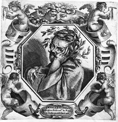 フランスの画家、製図家、建築家であるシャルル・エラール（1606-1689）の肖像 作： Unknown artist