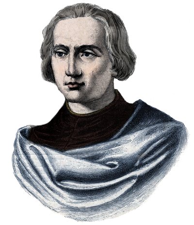 クリストファー・コロンブス（Christopher Columbus, Cristoforo Colombo, Cristobal Colon）（1451-1506）の肖像 19世紀のエングレーヴィング 作： Unknown artist